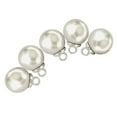 thumbnail image 1 of AMLESO 5Pcs 16mm Plastic Pearl Buttons Charms for Sewing Scrapbooking Crafts Grey, 1 of 8