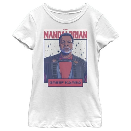 Girl's Star Wars: The Mandalorian Karga Your Only Hope Graphic Tee White Large