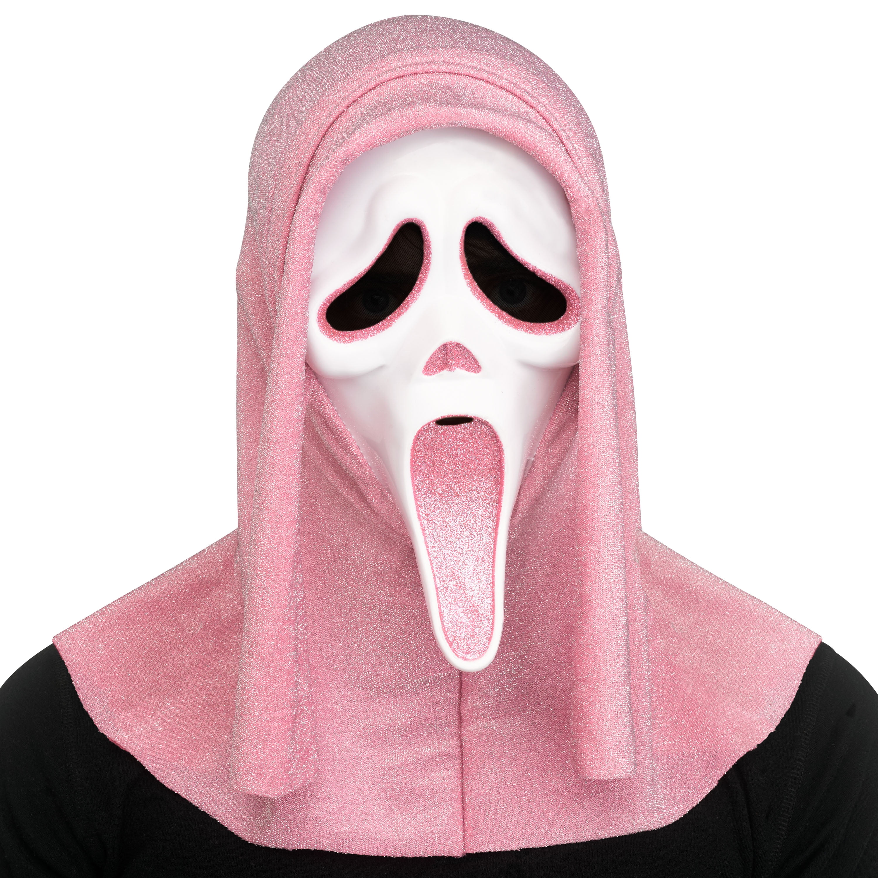 Ghost Face Mask, Pink Glitter, Halloween Costume Accessory for Adults, by Fun World