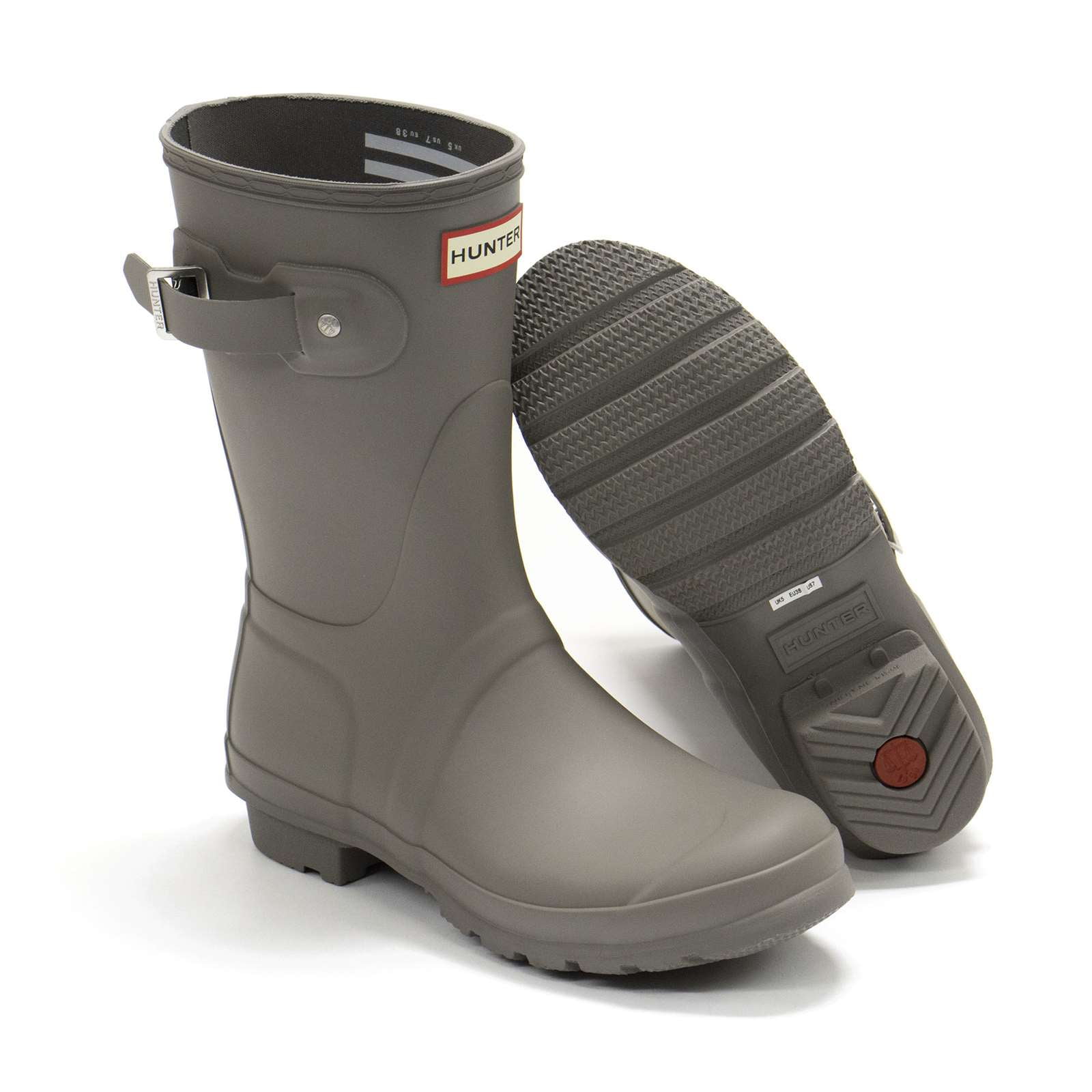 Hunter Women's Original Short Rain Boot, Grey Heron,11 M US