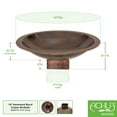thumbnail image 2 of Achla Metal Bird Bath for 4 x 4 Post, Hammered Copper Finish, 2 of 3