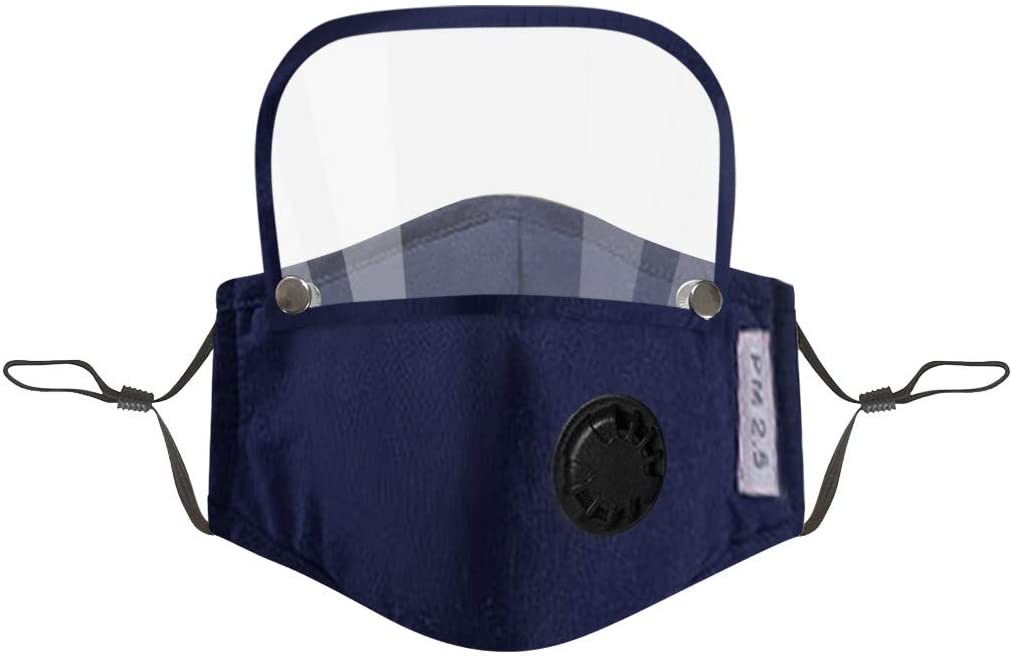 ECOSPRIAL  Fashion  Face Mask, Washable Reusable Face Protection with Filter Detachable Eye Shield - image 2 of 3