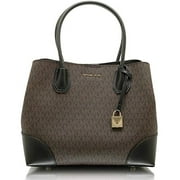 Michael Kors Mercer Gallery Ladies Medium Two Tone Canvas Satchel Bag 30H7GZ5T6V292