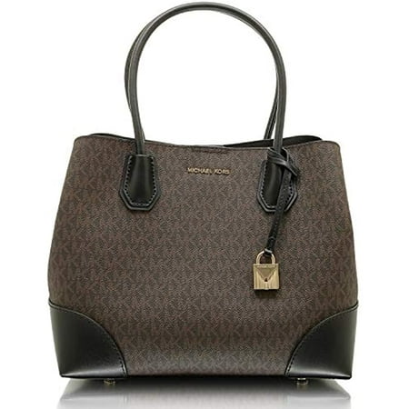 Michael Kors Mercer Gallery Ladies Medium Two Tone Canvas Satchel Bag 30H7GZ5T6V292