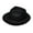 Black, variant on Glittering Powder Cowboy Hat Hiphop Wide Brim Sparkling Plastic Disco Fedora Cap for Party Costume Dancers Rapper