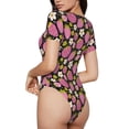 thumbnail image 3 of The Xecao Strawberry Women's Crew Neck Body Suit, a short-sleeved bodysuit and basic swimsuit, both comfort and style for dating and daily life, 3 of 9