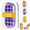 Purple, variant on Ice Cubes Bottle with Straw, 2-in-1 Water Bottle Ice Cubes Tray with Lid and Container, ICES Making Bottles,Squeeze to Remove, for Home, Picnics