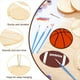 thumbnail image 4 of 84 Piezas Adorno Colgante de Madera Voleibol Baloncesto BéIsbol Tenis FúTbol Forma Sin Terminar Chip de Madera en, 4 of 7