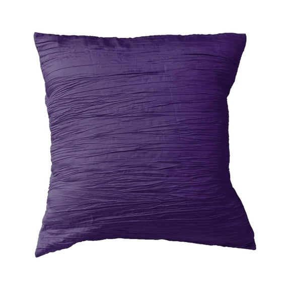 Crushed Taffeta Decorative Throw Pillow/Sham Cushion Cover Plum