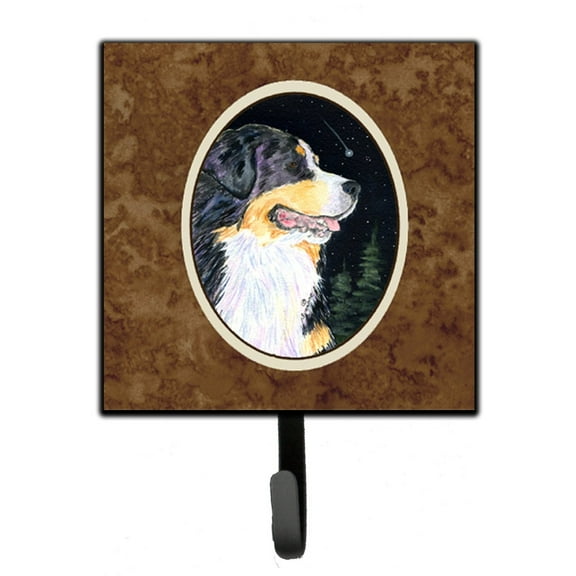 Carolines Treasures SS8512SH4 Starry Night Bernese Mountain Dog Leash or Key Holder 7Hx4.25W multicolor