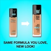(2 pack) Maybelline Fit Me Matte + Poreless Liquid Foundation Makeup, 322 Warm Honey, 1 fl oz