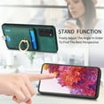 thumbnail image 6 of Nalacover 2-in-1 Magnetic Case for Samsung Galaxy S20 FE, Back Wallet Case with Detachable Card Holder Ring Stand Cover for Samsung Galaxy S20 FE, Vintage PU Leather Shockproof Case - Green, 6 of 10