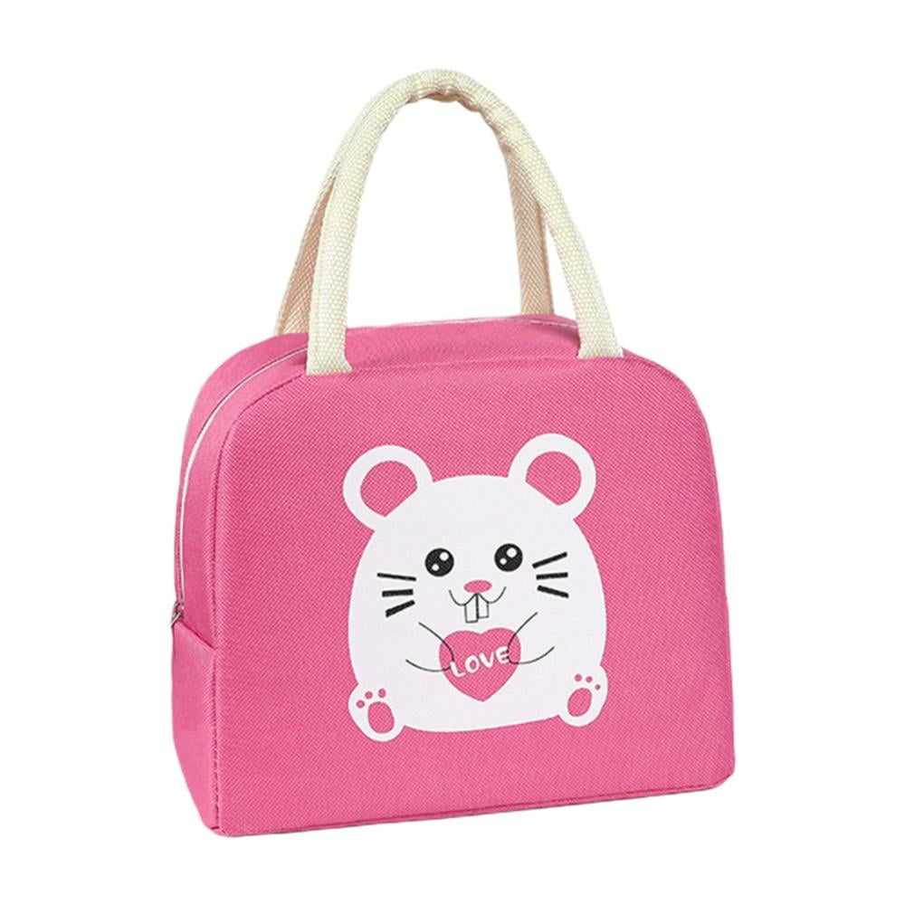 Girls Hello Kitty Lunch Bag Lunch Box Carry Tote Bag School Pouch Bag Waterproof 