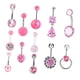 thumbnail image 2 of 12 Uds. Anillos Para Ombligo, Barra Para Ombligo Rosa, Piercing Para Ombligo Moderno, 2 of 8