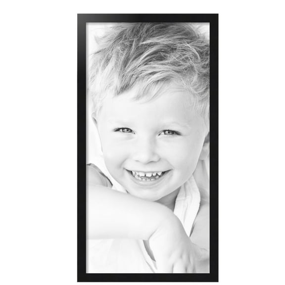ArtToFrames 18x36 Inch Black Steel Picture Frame, This Black MDF Poster Frame is Great for Your Art or Photos, Comes with 060 Plexi Glass (4639)
