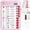 Pink, variant on Owlprints Magnetic Chore Chart, Dry Erase Checklist Schedule Chart Board to Do List for Home Office Classroom, ADHD Cleaning Planner Tools with Sliders and Magnetic Marker - White