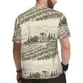 thumbnail image 2 of Wukai Vineyard Landscape Print Men's Short-Sleeved Mesh T-Shirt,Quick-Dry Short Sleeve Workout T-Shirt-Large, 2 of 8