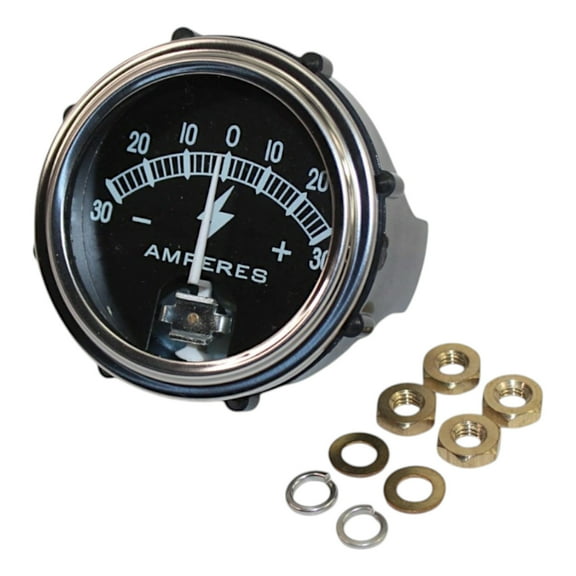 Ammeter Amp Gauge (30-0-30) Fits International Ford John Deere Massey Allis Chalmers Case Cockshutt Minneapolis Moline White / Oliver Tractors