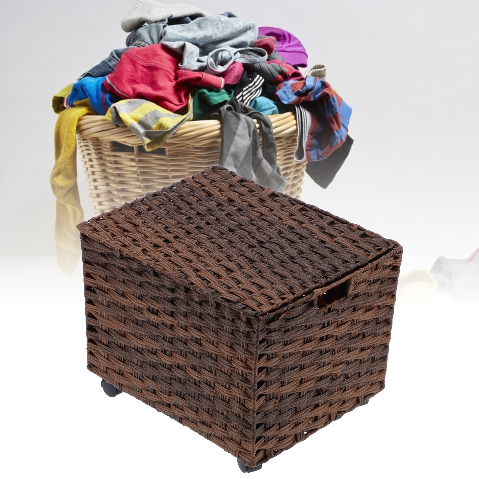 GLOGLOW File Box, Document Box, Rolling File Box Storage with