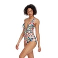 thumbnail image 5 of LIORA Women’s Floral Print Deep V Neck One Piece Swimsuit with Front and Back Ring, 5 of 8