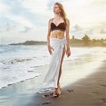 thumbnail image 4 of Womens Swimwear Chiffon,Long Sarong Swimsuit Blouse,Women Sarong Swimsuit Coverups Beach Cover up Sarong Wraps White, 4 of 7