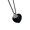 Black leather surfac, variant on Artisanal Crafted Rope Heart Necklace With Dainty Metal Chain Lightweight Sweater Chain Comfort Fit For Casual Outfits