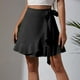 thumbnail image 2 of Faldas casuales para mujer hoksml, falda corta elástica de cintura alta con lentejuelas de color sólido a la moda para mujer, 2 of 5