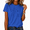 1-Blue, variant on Women's Constellation Star Moon Galaxy Graphic Short Sleeve T-Shirt Boho Celestial Casual Tees Tops