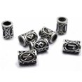 thumbnail image 3 of 24PCS Perle de Barbe en Alliage Vintage Perles Rune Polyvalentes Faisant Perle, 3 of 10