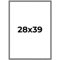 28x39 Frame Blue Kingsley Pewter Solid Wood Picture Frame Width 0.75 Inches |Interior Depth 0.5