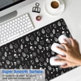 thumbnail image 4 of Long Mouse Pads for Desk,Black Gothic Skull Cat Pattern Desk Mats on Top Of Desks, Desk Mouse Pad Extra Large with 3mm Non-Slip Base and Stitched Edge for Gaming,Office,Work,Home 31.5"x15.7", 4 of 6