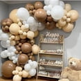 thumbnail image 3 of 124Pcs Netural Balloon Garland Arch Kit, 5 10 12 18inch Brown Balloon Garland Arch Kit for Birthday, Mother's Day, Father's Day, 3 of 5