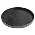 thumbnail image 4 of AMLESO Round Wood Tableware Serving Decorative Trays Platters For Tea Coffee -, 4 of 7