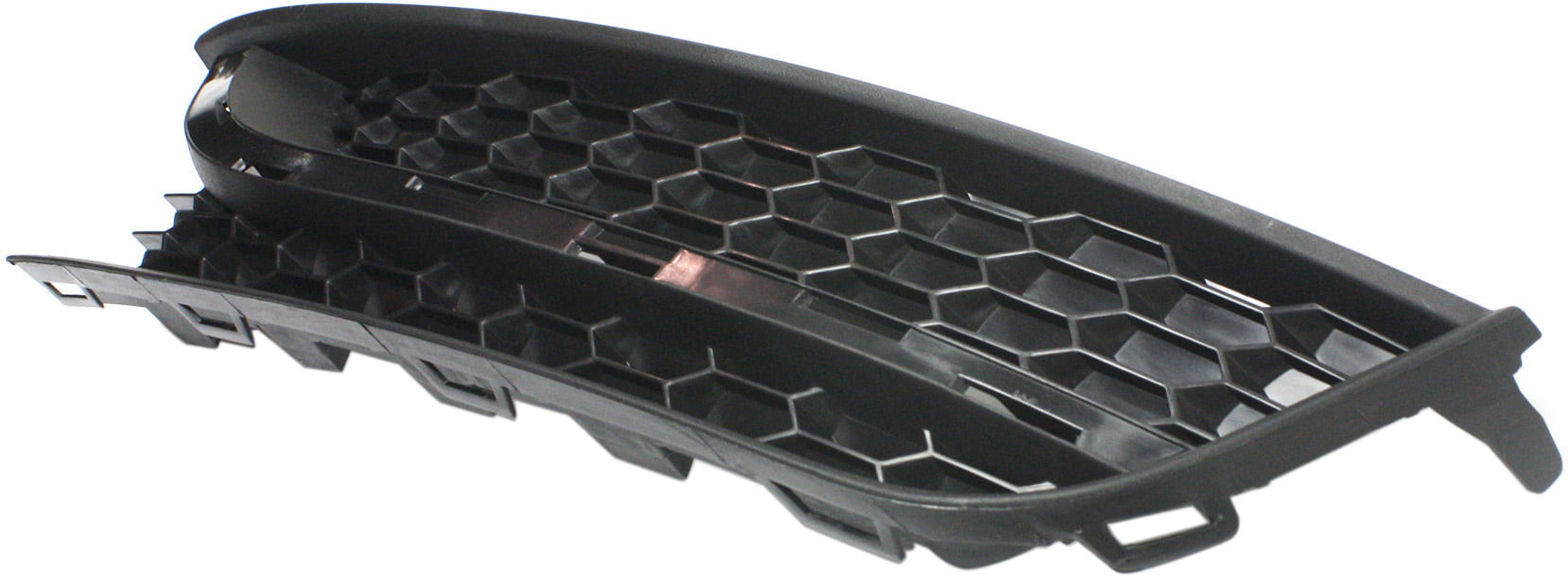 Fog Light Cover Compatible with 2012-2015 Volkswagen Passat Front, Left Driver Textured Dark Gray