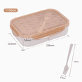 thumbnail image 2 of 1 paquete de cajas Bento, caja Bento para niños, lonchera ideal a prueba de fugas para niños, lonchera para niños Mom's Choice, sin BPA ni colorantes químicos, contenedores de almuerzo aptos para microondas y lavadora, platos (con tenedor) Rojo Verde, 2 of 5