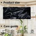 thumbnail image 3 of Marble Waves Kitchen Valances for Windows,Skin Black Marble Valances Curtains Multilayer Polyester Drapes for Kitchen Bedroom 1 Pack 52X18 Inches, 3 of 6