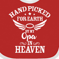 thumbnail image 4 of Inktastic Handpicked for Earth by My Opa in Heaven with Angel Wings Boys or Girls Baby Bib, 4 of 4