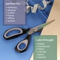 thumbnail image 5 of JubileeYarn Forged Titanium Fabric Shears Double Pack - 8.5" & 9.5" White w/Red - 3 Sets, 5 of 5