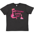 thumbnail image 3 of Inktastic My Grandma Loves Me Girls Dinosaur Youth T-Shirt, 3 of 5