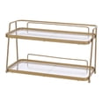 thumbnail image 2 of veasfak Cosmetic Rack Bathroom Organizer Shelf Storage Box Bathroom Countertop Organizer Golden, 2 of 9