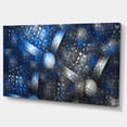 thumbnail image 2 of Designart 'Crystal Cell Dark Blue Steel Texture ' Oversized Abstract Canvas Art Print, 2 of 3