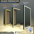 thumbnail image 3 of GANPE LED Bathroom Medicine Cabinet with Sockets & USBs, Anti-Fog (20 * 28 inch), 3 of 5