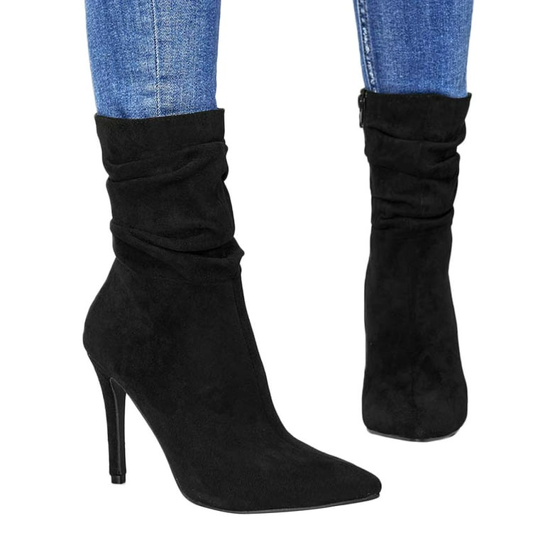 Narrow Calf Boots 