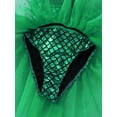thumbnail image 7 of Aislor Girls Sequins Mermaid Costume Criss Cross Back Fishscale Leotard Tutu Ballet Dress Princess 3-10 Green 6, 7 of 7