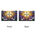 thumbnail image 7 of 89Bloom Cross Stained Glass Hologram Ornament, Stained Glass Suncatcher Ornaments Home Decor, Holographic Ornaments, 7 of 7