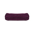 thumbnail image 4 of Unique Bargains 1 Pc Headband Stripes Wide Lace Hairband for Women Dark Purple, 4 of 5