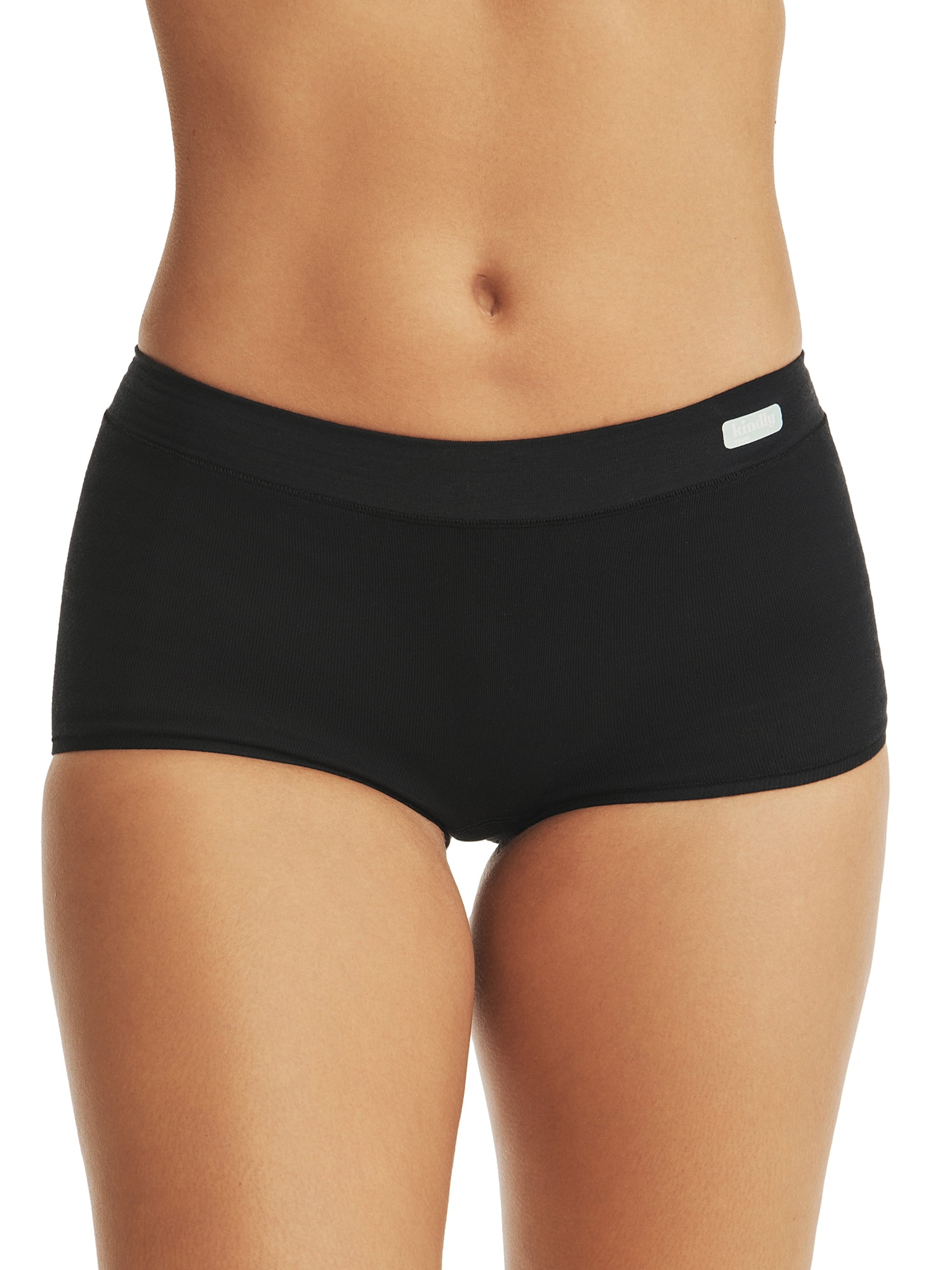 Kindly Yours Women’s Natural Comfort Cotton Modal Boyshort Underwear, 3-Pack, Sizes XS-XXXL
