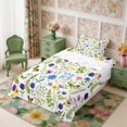 thumbnail image 3 of Manfei Flying Butterflies Twin Sheets 3pcs,Spring Garden Bedding,1 Flat Sheet,1 Fitted Sheet and 1 Pillowcase, 3 of 6