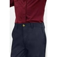 thumbnail image 2 of ROYALE LINENS Men's Classic Fit Wrinkle-Resistant Flat-Front Chino Pant (Regular and Big & Tall) Navy, 2 of 7