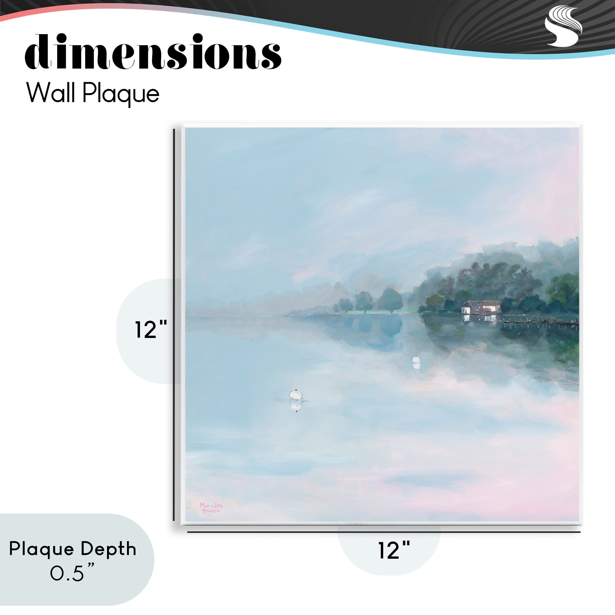 Stupell Industries Morning at Lake Windermere Wall Plaque Art, design by Meredith Howse